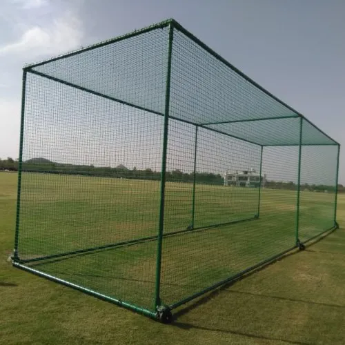 Cricket practice net cage installed at a home in Chennai